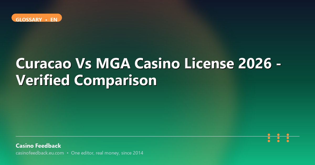 Casino Feedback explainer on curacao vs mga