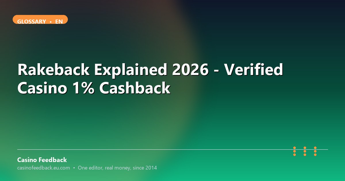 Casino Feedback explainer on rakeback explained